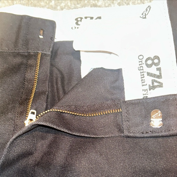 Dickies 874 Work Pants Black 32x34 Original Fit Men’s RN20697 - Picture 3 of 12